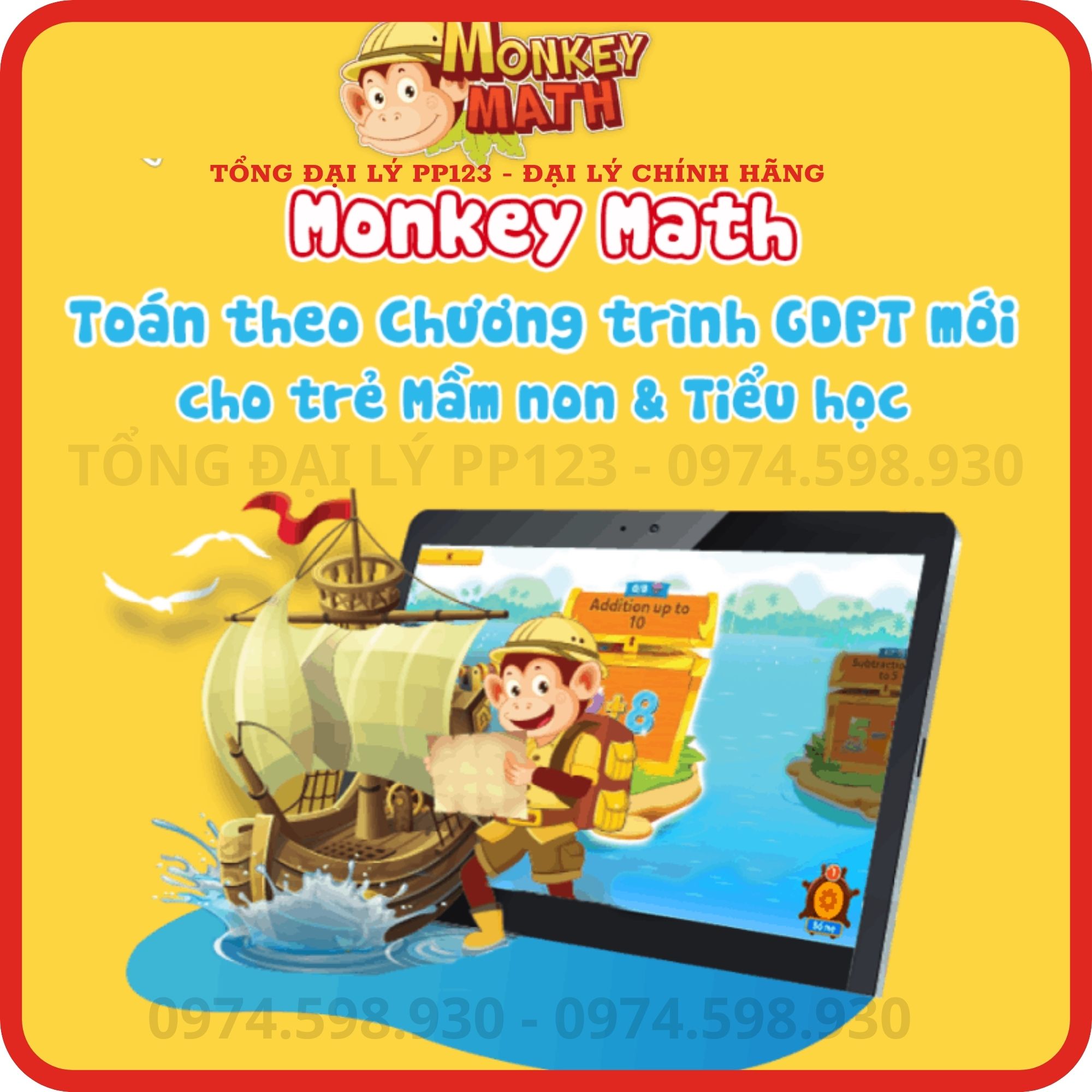 Monkey Math TRỌN ĐỜI - Toán tiếng Anh cho trẻ