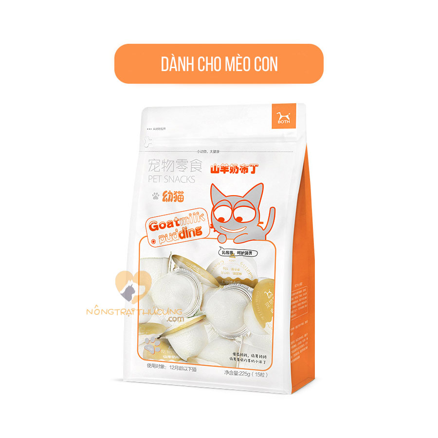 Pudding thạch sữa dê bổ sung dinh dưỡng cho mèo