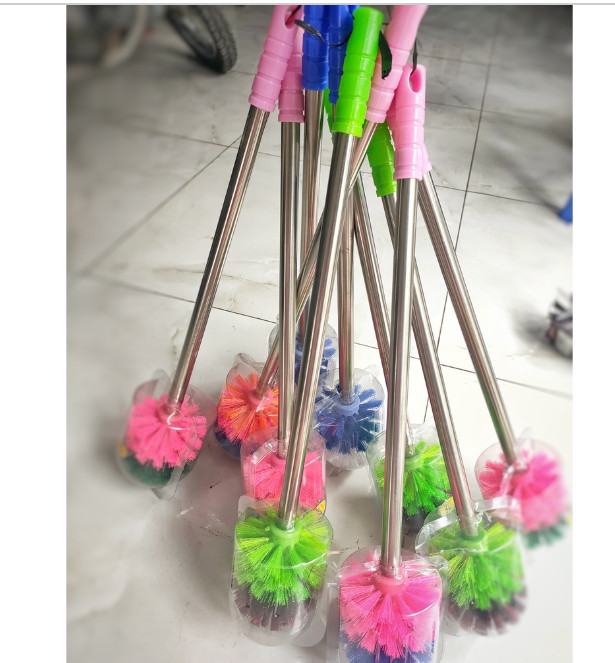 Cây Chà Bồn Cầu Đầu Tròn Cán Inox