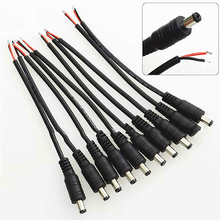 Jack Nguồn Camera Jack nguồn DC đầu đực Combo 10 đầu