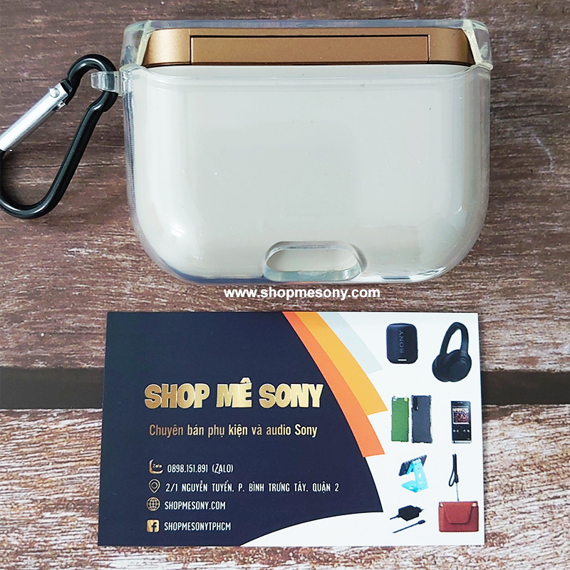 Case ốp trong suốt Sony WF 1000XM3 (kèm móc khóa)