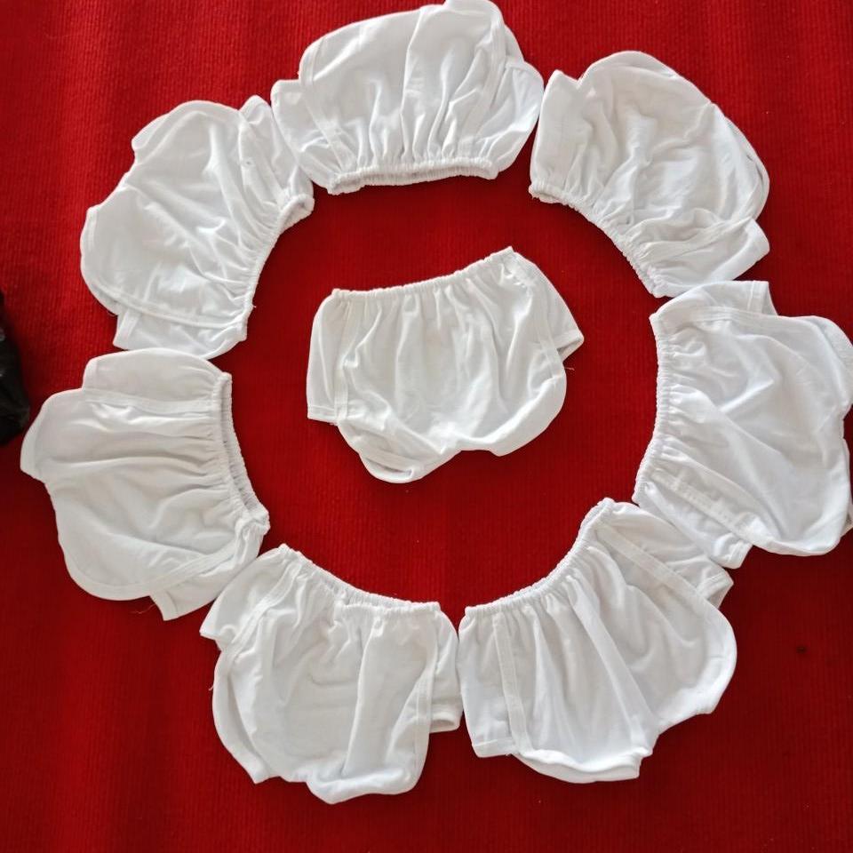 Set 10 quần đùi trắng cho bé trai bé gái