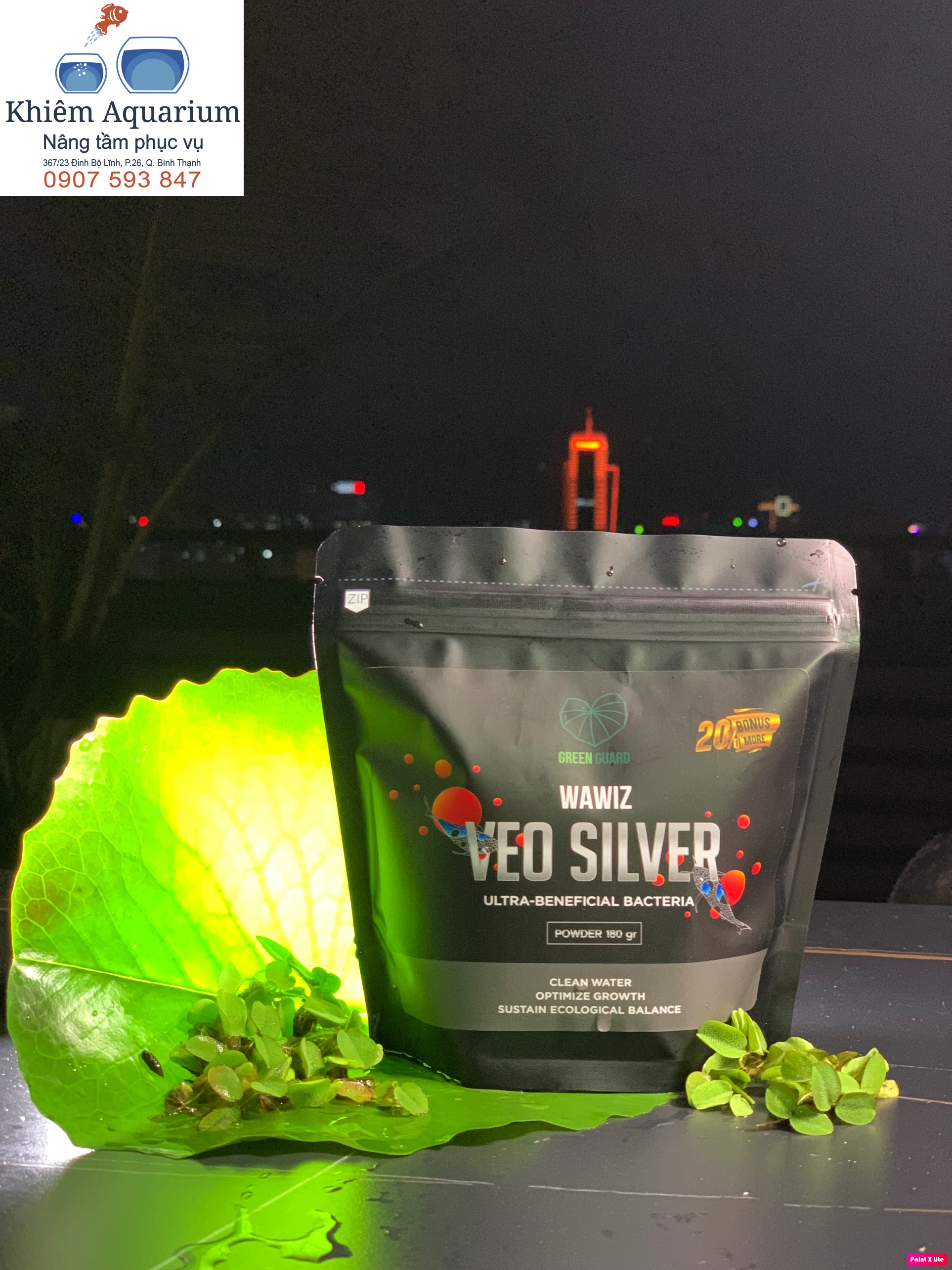 Microorganisms for Aquarium Fish Water Treatment Veo Silver, New Generation Microbials Additional Microbials for Water Purification, Digestive Enzymes for Goldfish