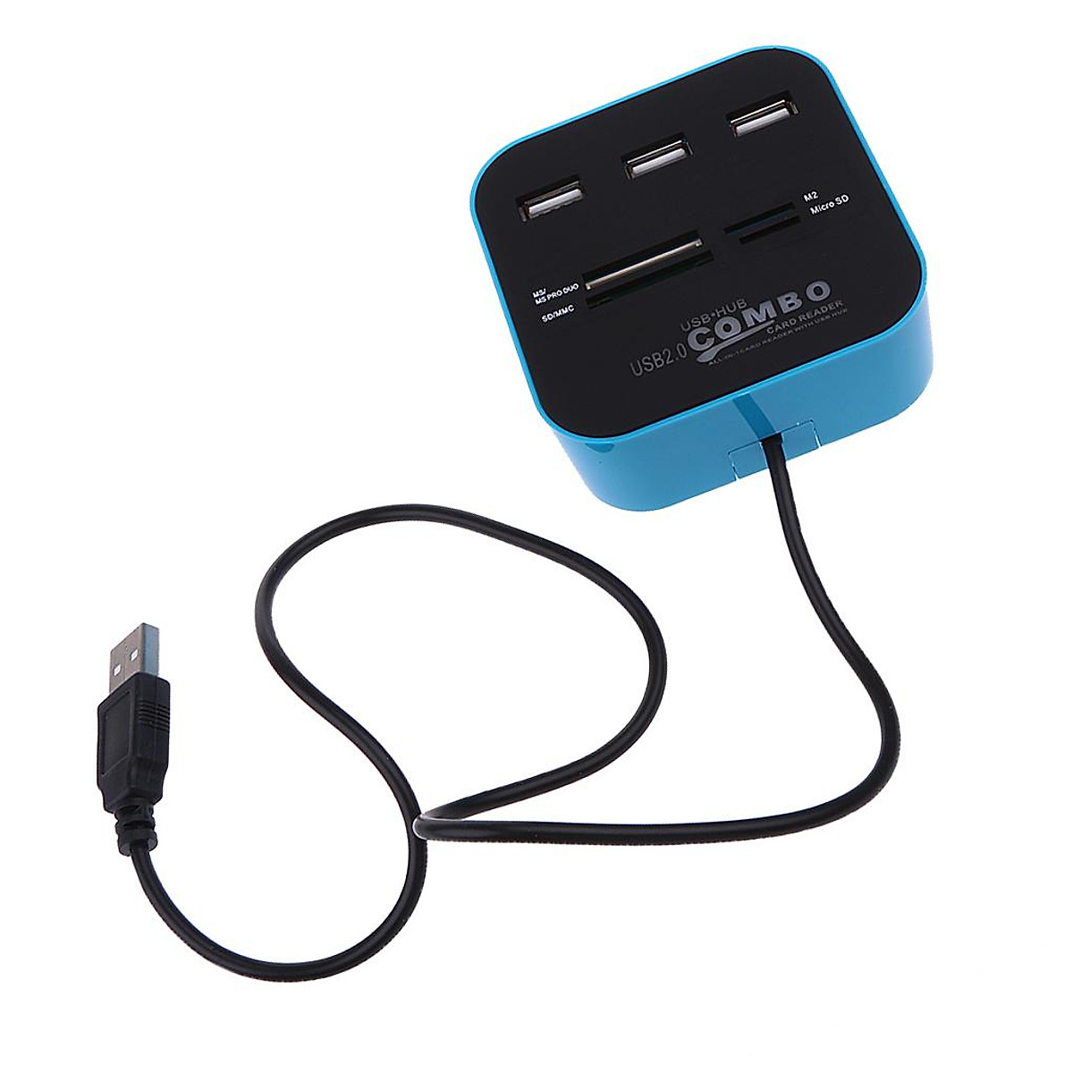 Combo hub usb 2.0 + card reader