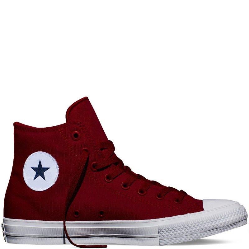 Giày Sneaker Nam Thời CK2 Cổ Cao Màu Đỏ Đô