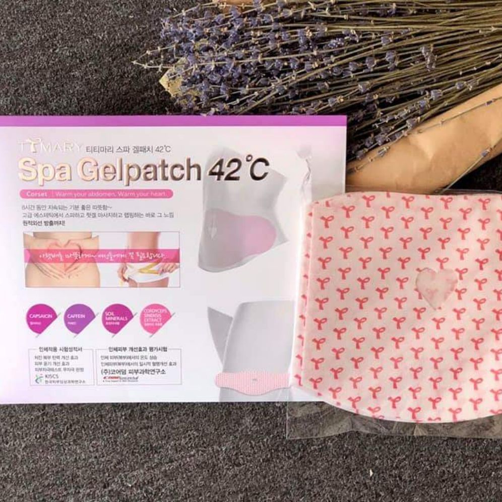 [HCM]1 HỘP 5 MIẾNG DÁN TAN MỠ BỤNG SPA GELPATCH 42°C
