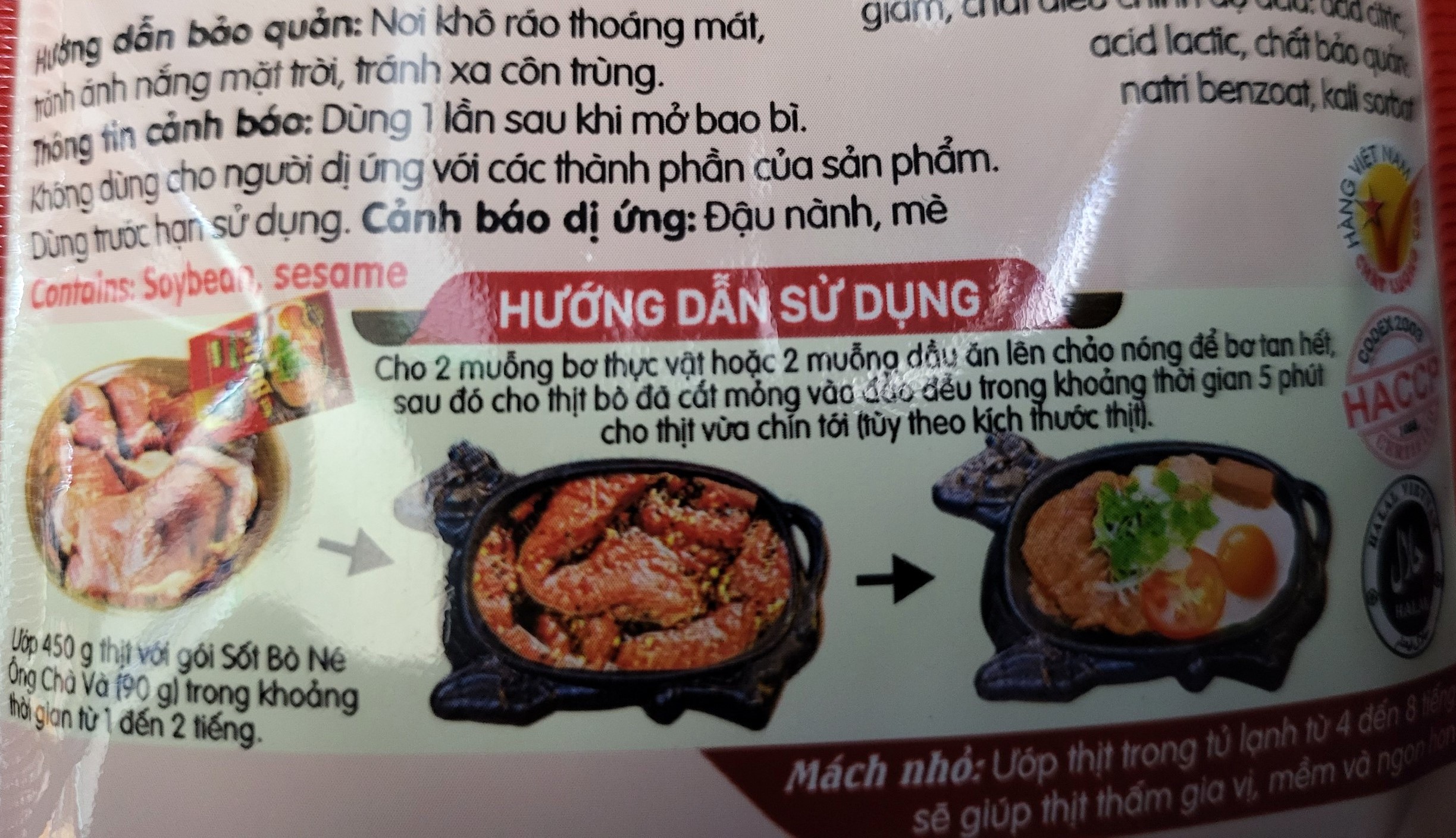 ÔNG CHÀ VÀ (gói 90g) SỐT BÒ NÉ Sizzling Beef Steak Sauce