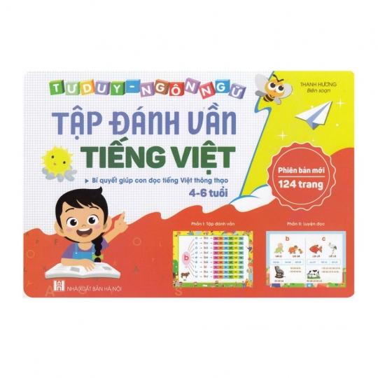 Sách cho bé tập đánh vần tiếng việt ,- sách đánh vần tiếng việt các hình ảnh minh họa cho bé 4-6 tuổi - tư duy ngôn ngữ cho bé