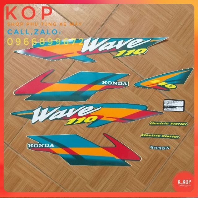 Tem wave thái 110 mầu xanh ngọc (giá sỉ siêu rẻ)