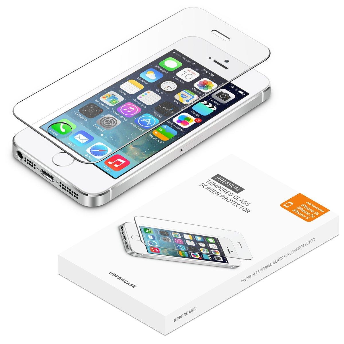 Kính cường lực trong suốt Iphone 5 / 5s / 5SE / 5C (Kèm miếng lau)