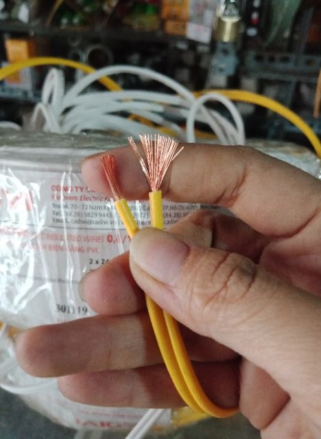 Dây điện đôi mềm Cadivi 2x1.5 (2x30)