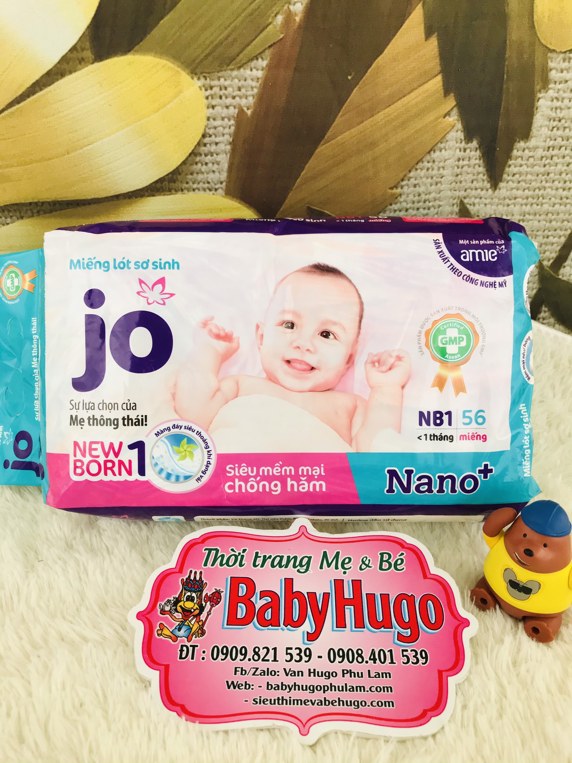 MIẾNG LÓT SƠ SINH JO NB1 56 MIẾNG