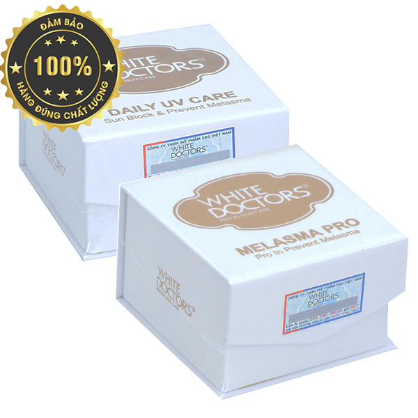 [HCM]Bộ đôi hỗ trợ giảm nám da của White Doctors - Daily UV Care & Melasma Clearr