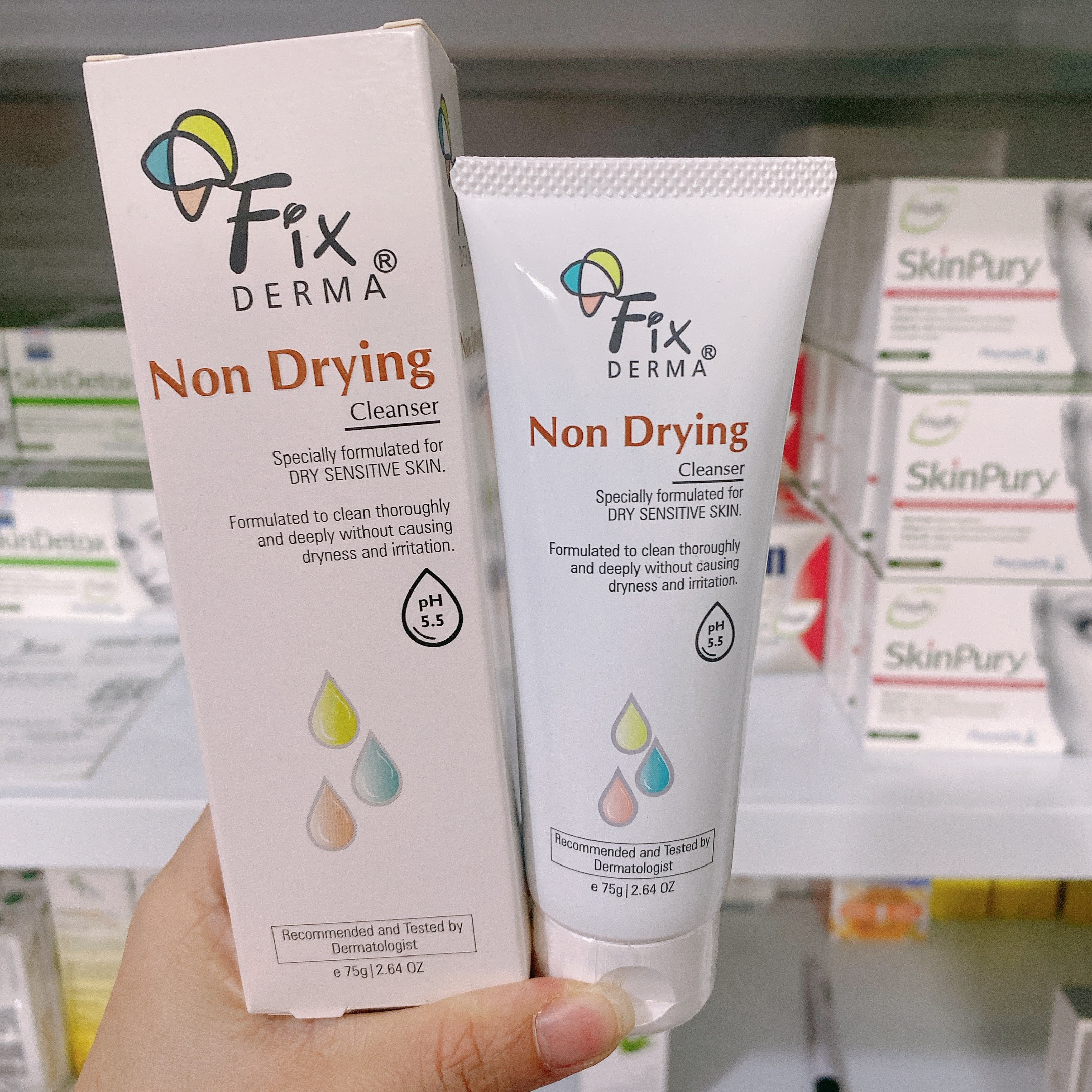 [NEW] Sữa Rửa Mặt Cho Da Nhạy Cảm Fixderma Non Drying Cleanser (60g)