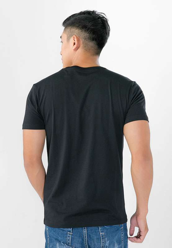 Combo 3 áo thun đen nam cổ tròn