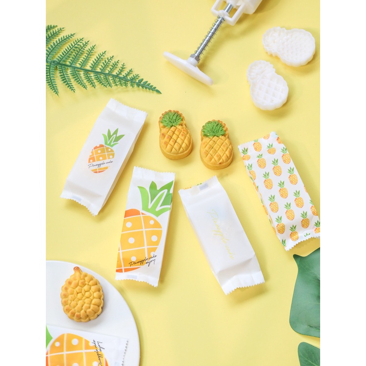 TÚI ĐỰNG BÁNH DỨA MIX 4 MẪU ( SET 100)