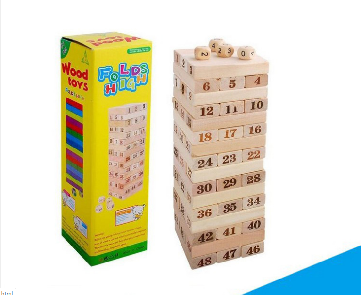 Đồ chơi rút gỗ size to 48 thanh