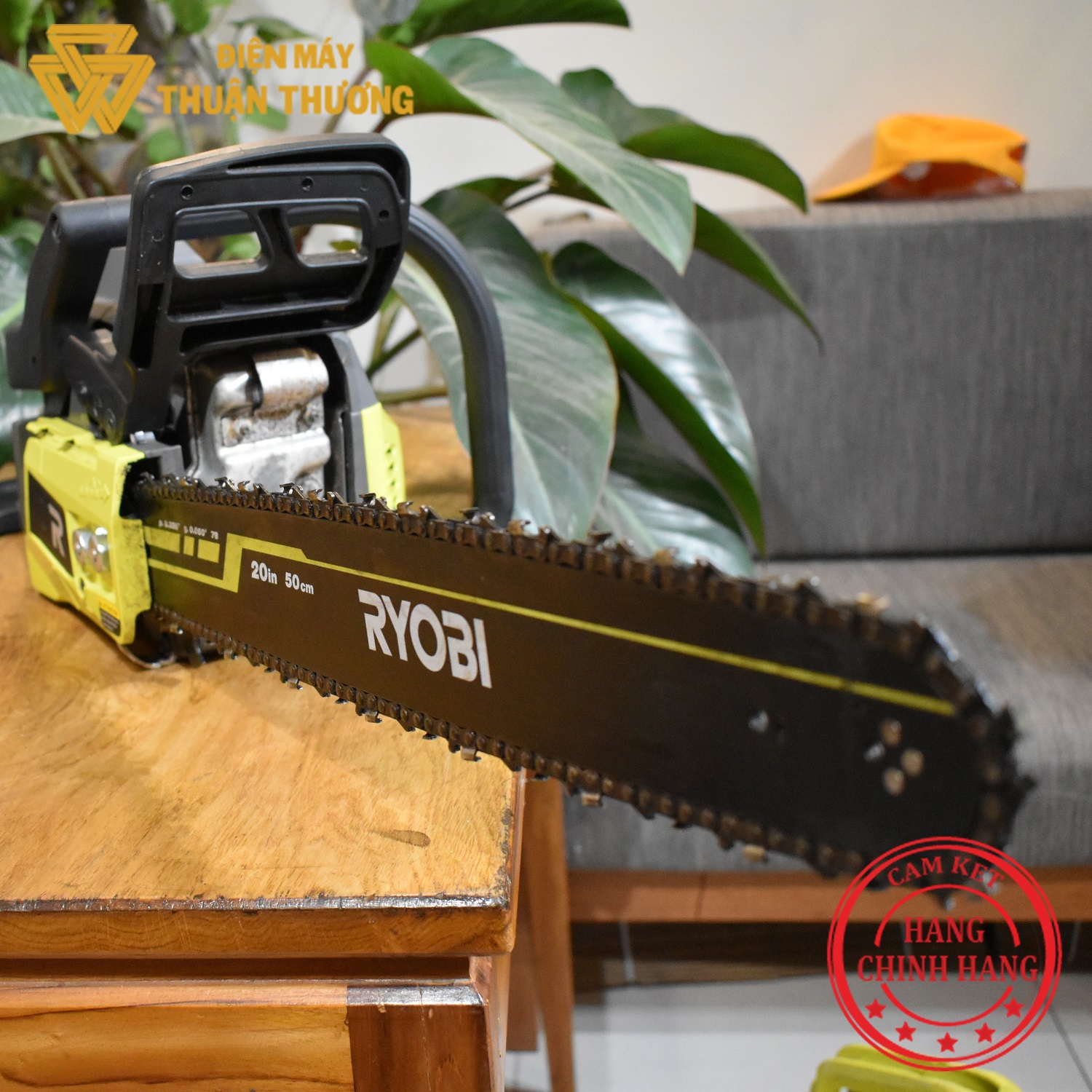 [HCM]Máy Cưa Xích 2 Thì 50cc Ryobi RCS5050 (Máy đẹp 98%)