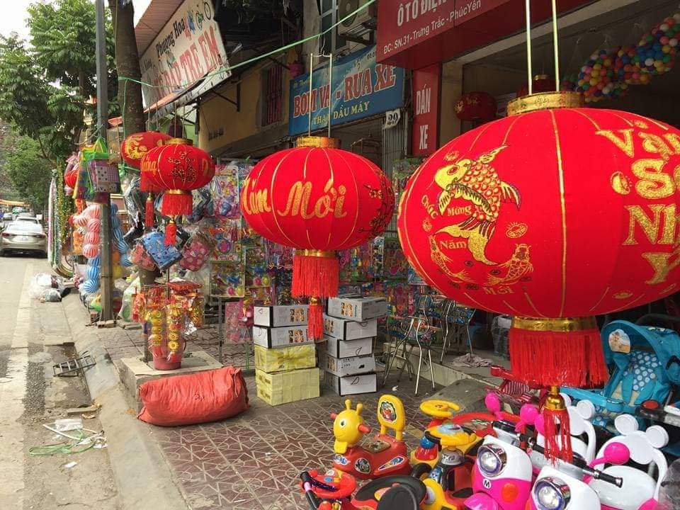 ĐÈN LỒNG TREO TẾT HÀNG CAO CẤP 2 ĐẾ LOẠI 80CM.