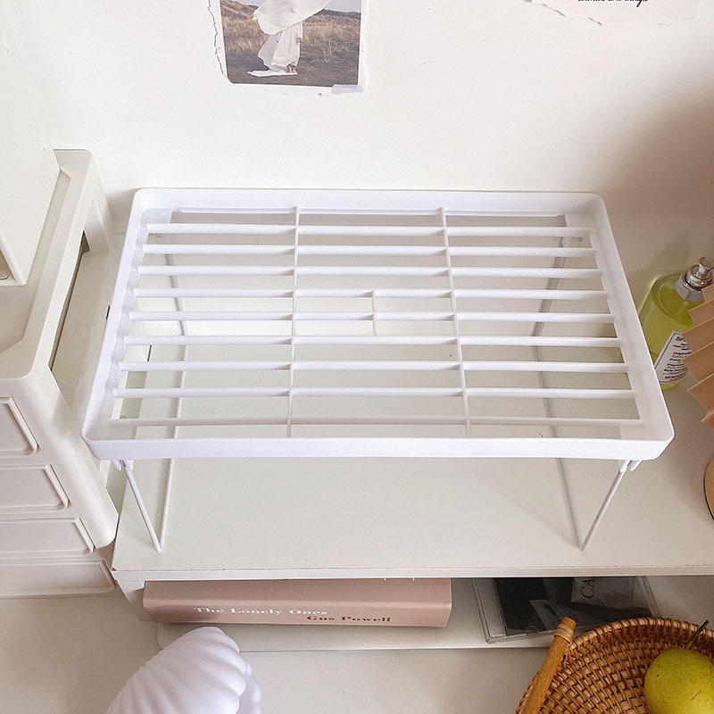 Kệ Xếp Để Đồ Decor Trang Trí Bàn Làm Việc/ Kệ Nhựa Để Bàn Gấp Gọn Đựng Mỹ Phẩm, Sổ Bút, Đồ Cá Nhân