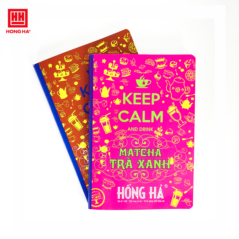 Vở kẻ ngang 200 trang Keep Calm Trà Xanh 1400