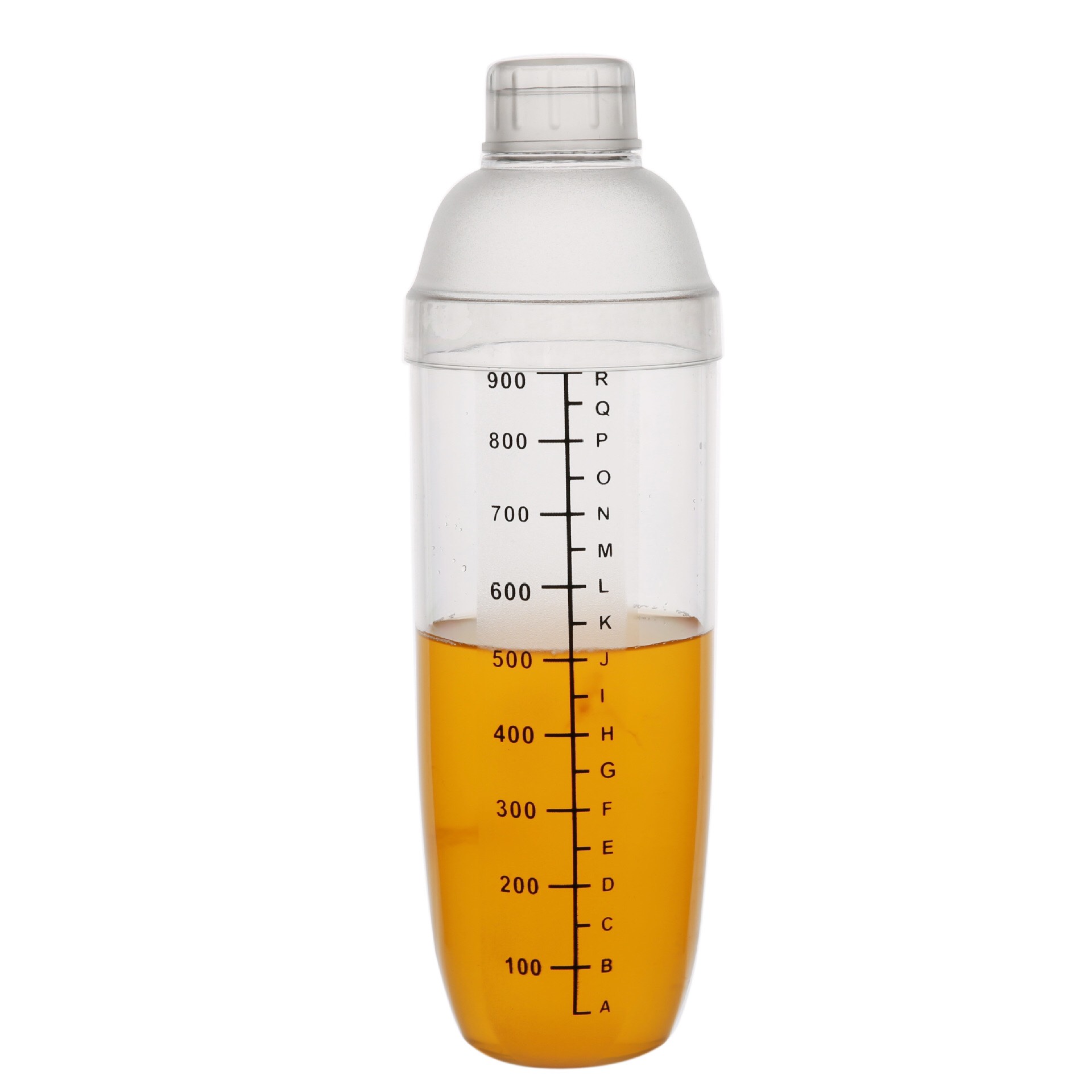 Bình Lắc Shaker Nhựa Pha Chế Cocktail Vạch Đen