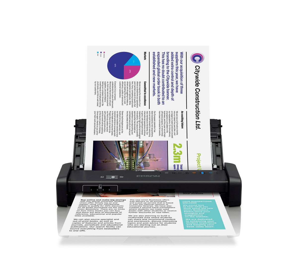 Máy scan Epson DS 310 (Scan Cầm tay) - Hàng Chính Hãng
