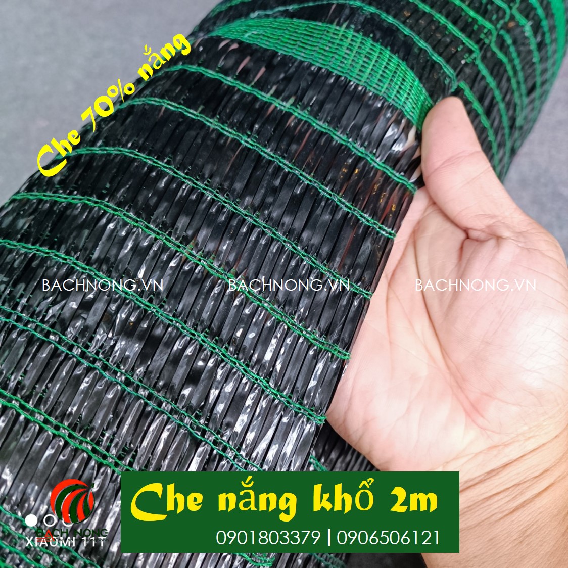 Tấm Lưới Che Nắng 2mx10m, Lưới Thái che phủ 70%
