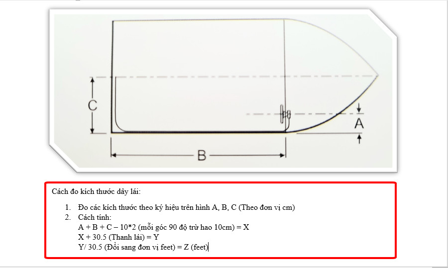 [HCM]Dây lái Cano Yamaha 17" 5.18 Mét (SC-16-17)