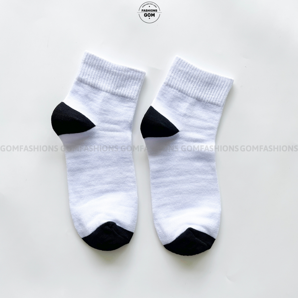 Vớ nam cổ cao trơn basic dày dặn, chất liệu cotton thoáng khí khử mùi - GOMSOCKS-CAO-1DOI