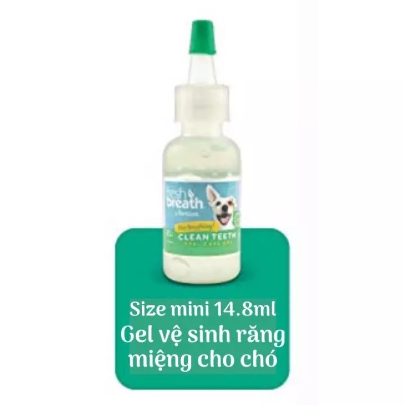 Gel mini vệ sinh răng miệng chó (TropiClean, Mỹ)