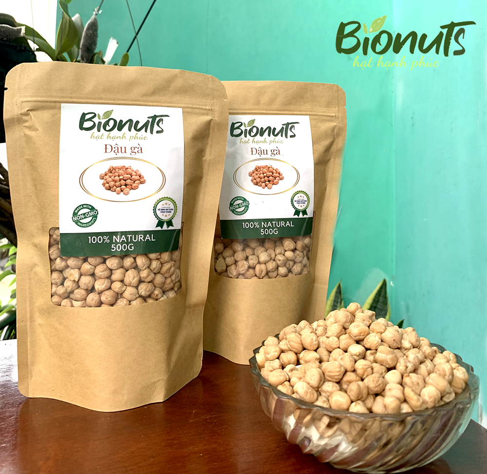 Combo of 2 Bags of Bionuts Organic Chickpeas 500g (Total 1 kg) - Rich in Protein, Good for the Heart, Supports Digestion, Helps Control Weight,..