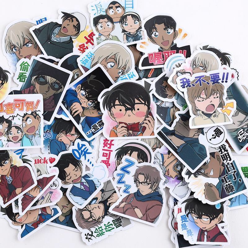 Sticker CONAN set 30 đến 60 ảnh có ép lụa
