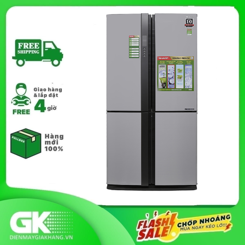 Tủ lạnh Sharp Inverter 605 lít SJ-FX680V-ST