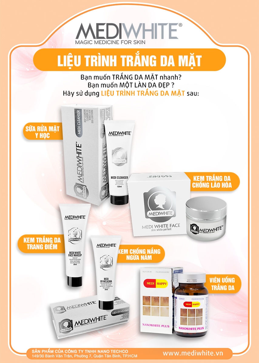 Kem trắng da mặt Medi White Face 30g