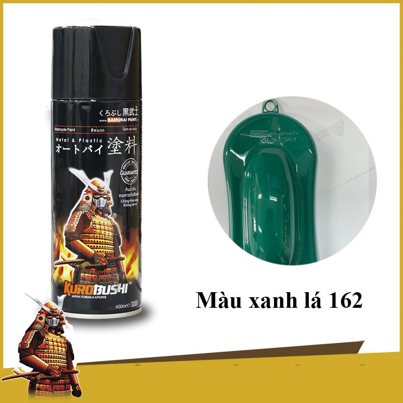 [HCM]162 _ Sơn xit Samurai 162 màu xanh lá cây
