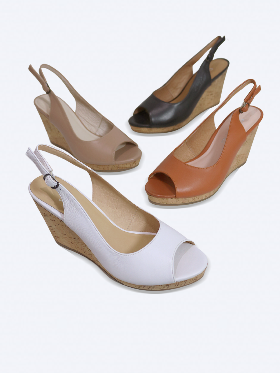 Giày xuồng 8cm da thật slingback M12 - SALSA