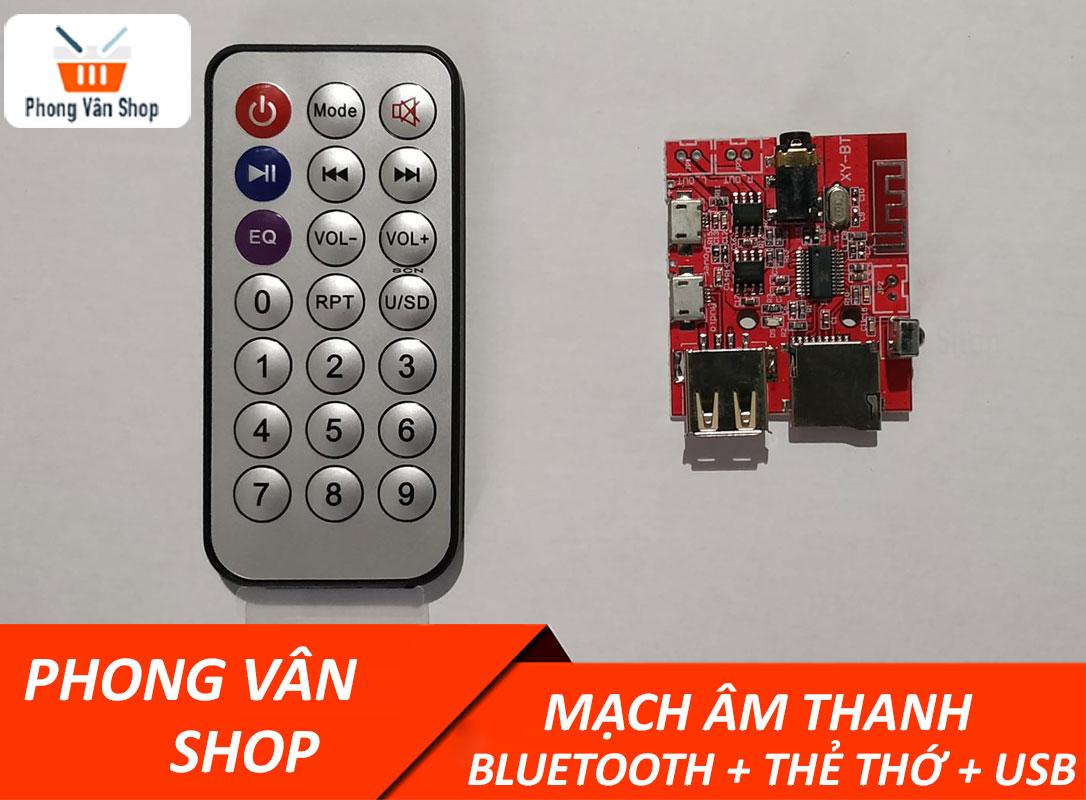 Mạch giải mã âm thanh Bluetooth + Usb + Thẻ nhớ - Chế loa Bluetooth