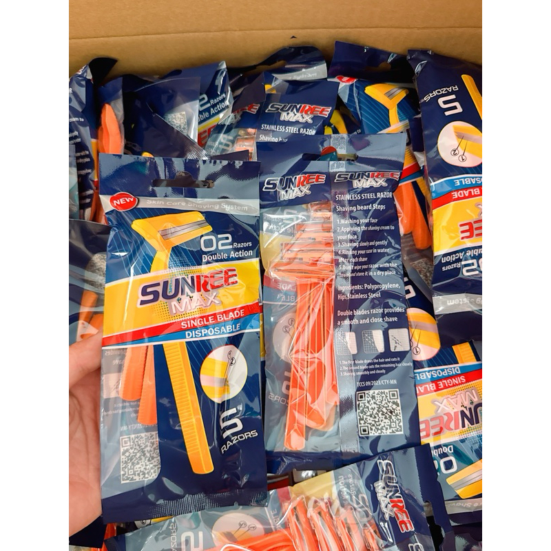 Dao cạo râu 2 lưỡi - 5 cây