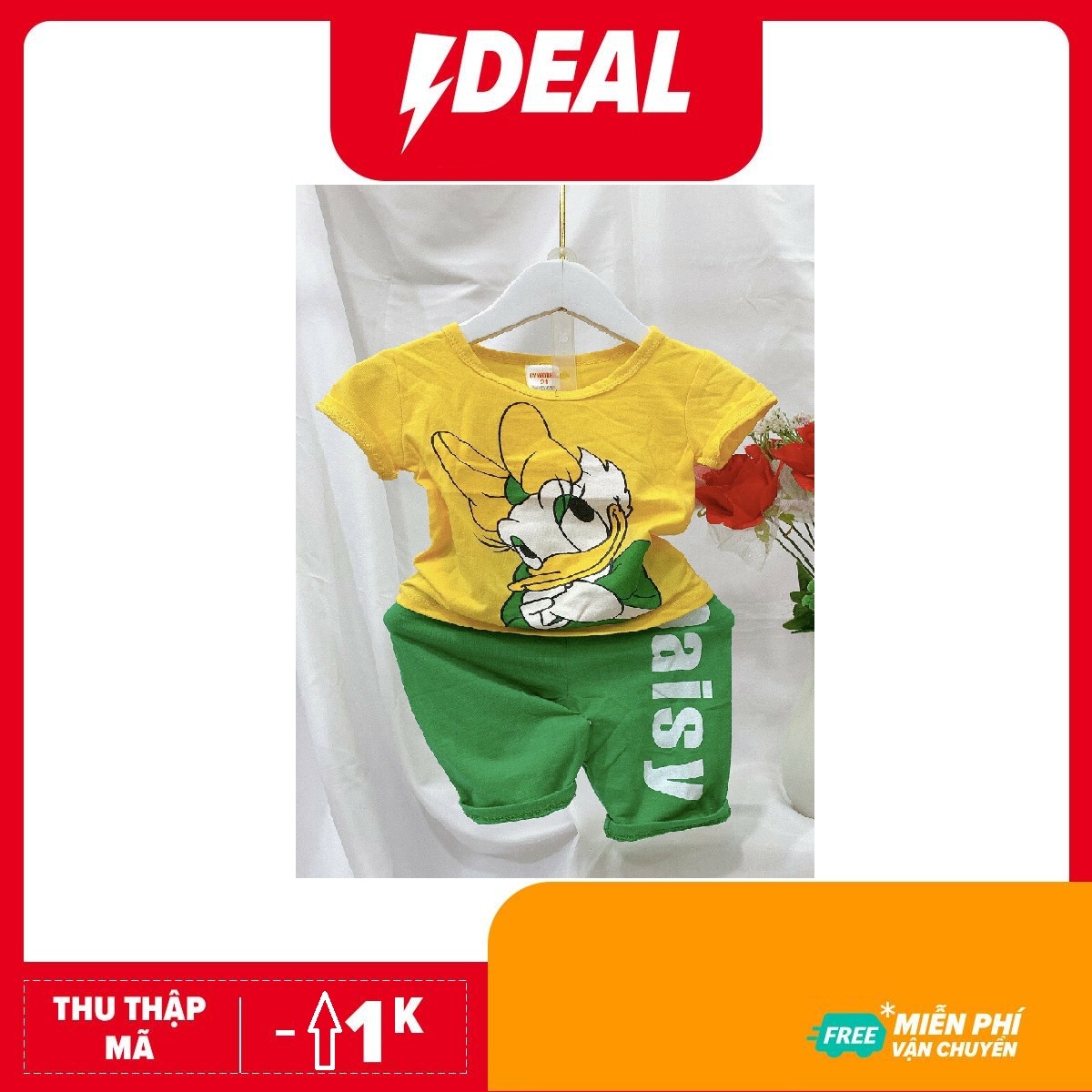 Đồ bộ bé gái quần lửng từ 5kg-18kg siêu cute