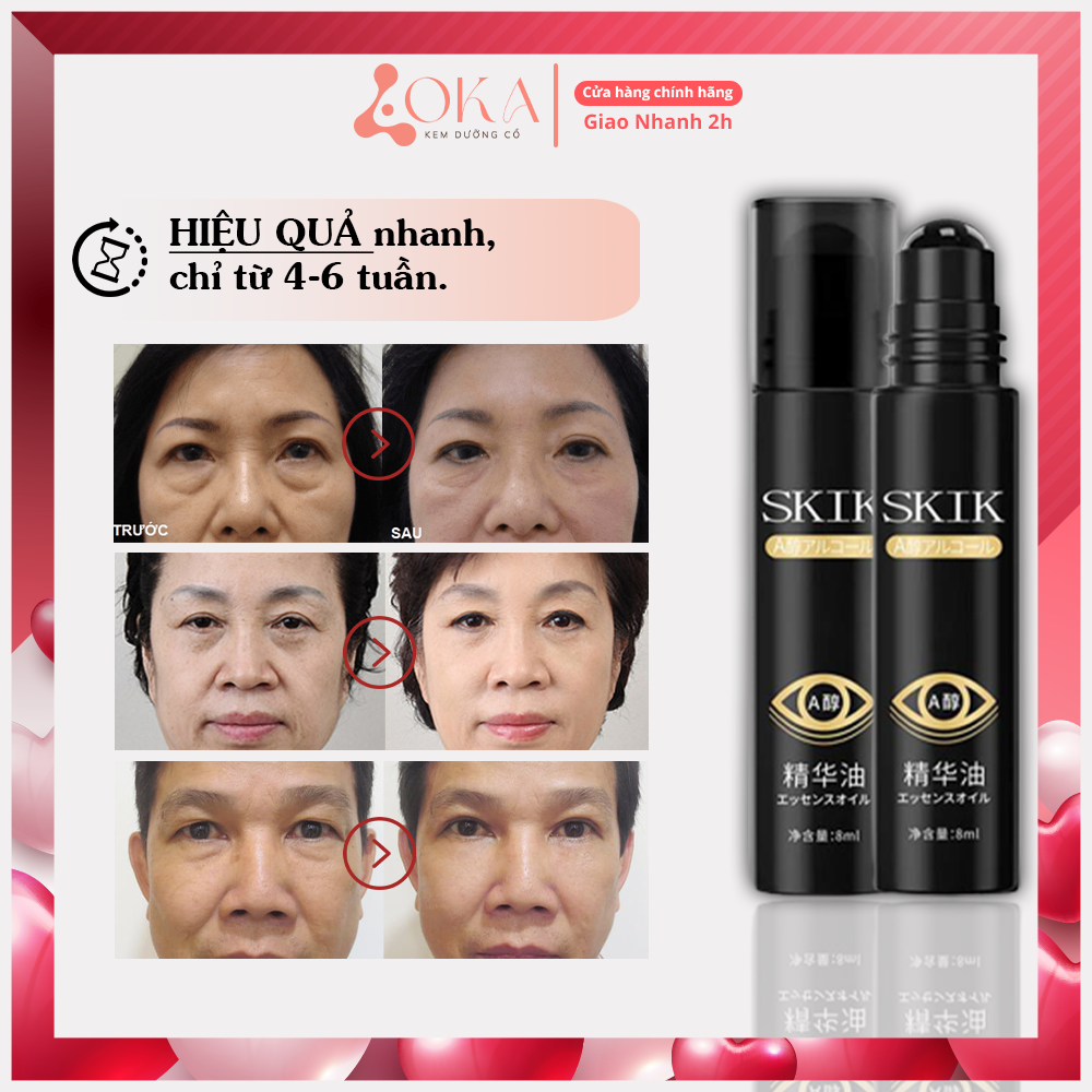 Thanh lăn tan bọng mắt, thâm mắt xóa nhăn SKIK