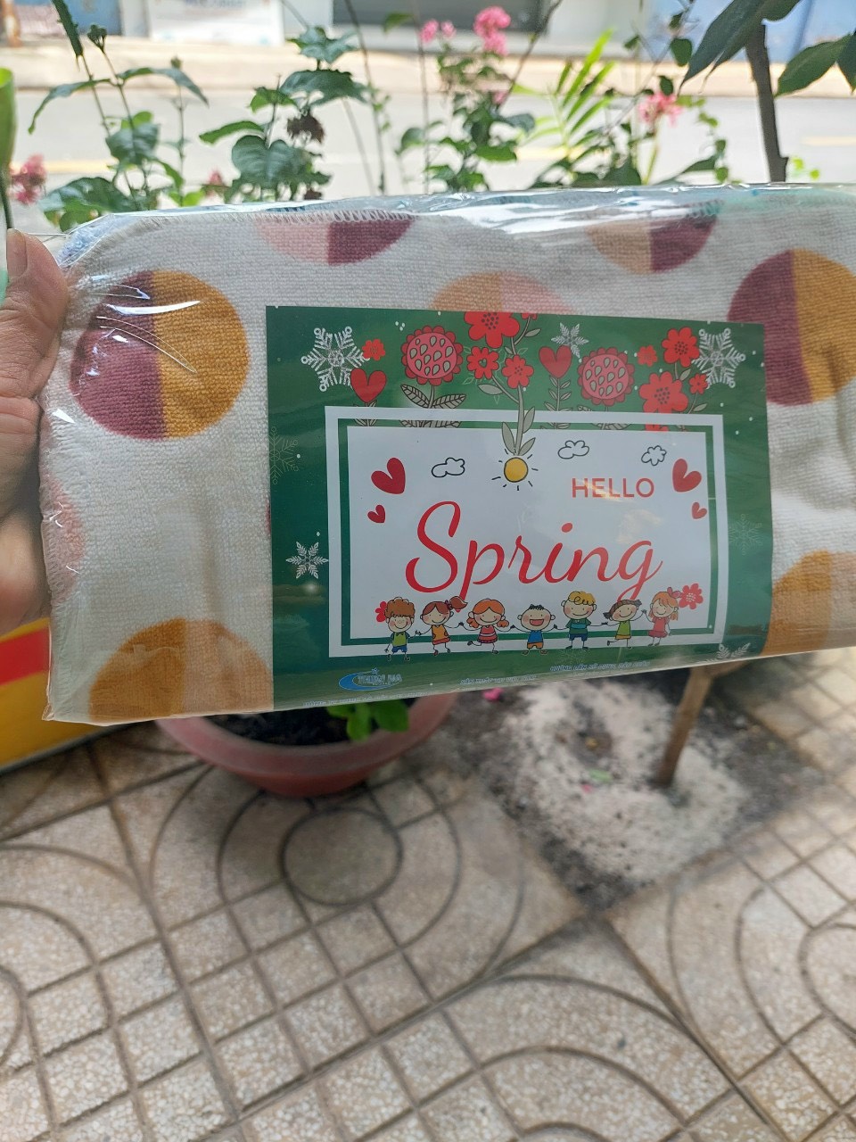 khăn mặt, khăn đa năng spring nhiều màu 30x30 cm
