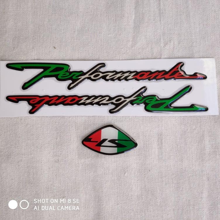 [HCM][DECAL] TEM CHỮ NỔI SH MÀU CỜ Ý KẾT HỢP CHỮ NỔI PERFORMANTE 3 MÀU SANG TRỌNG CHO XE SHVNSH Ý .