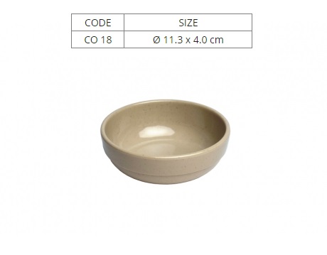 Chén Nhựa Cạn Màu Nâu Co18