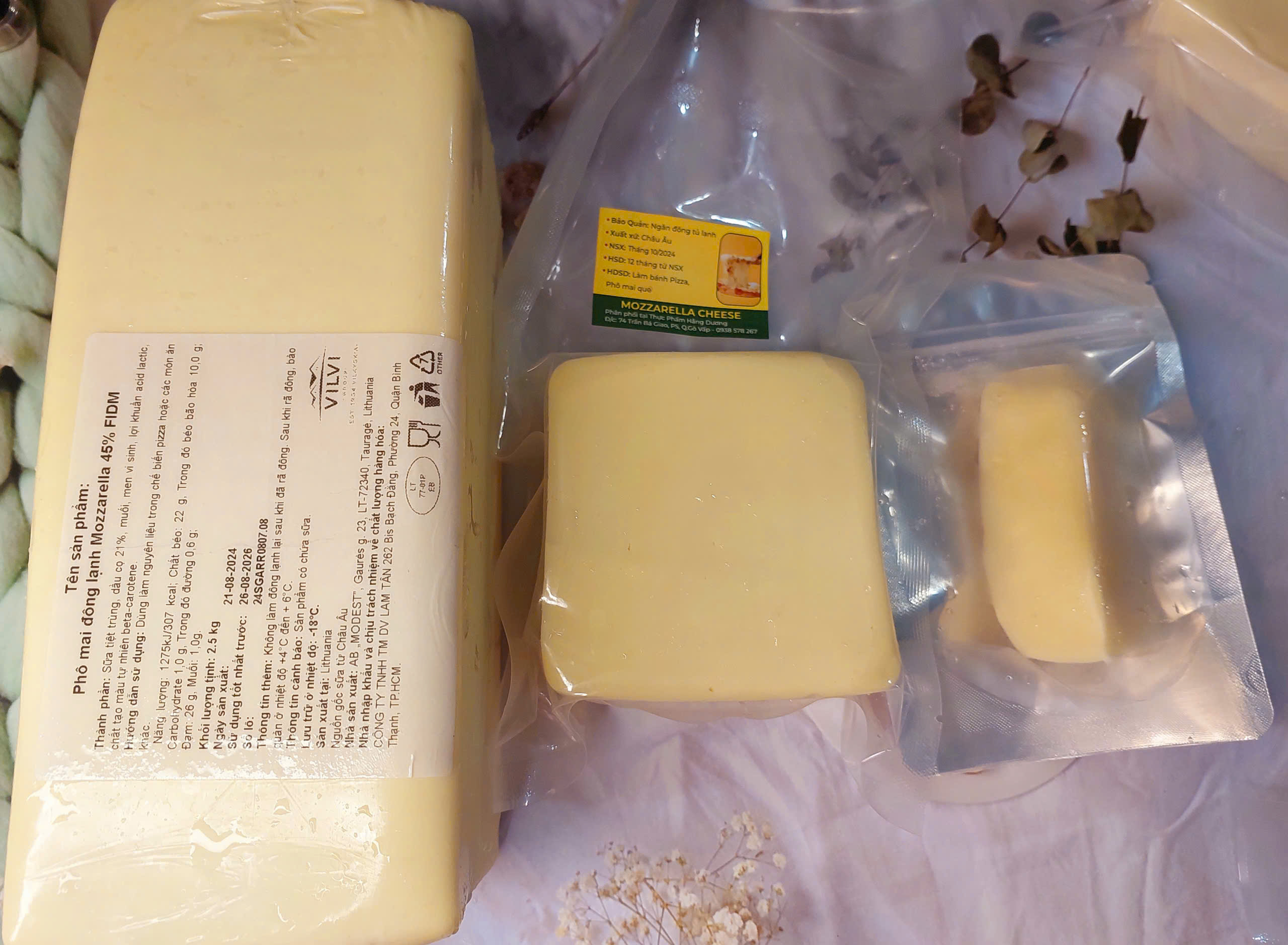 200G PHÔ MAI MOZZARRELLA ĐỨC KÉO SỢI