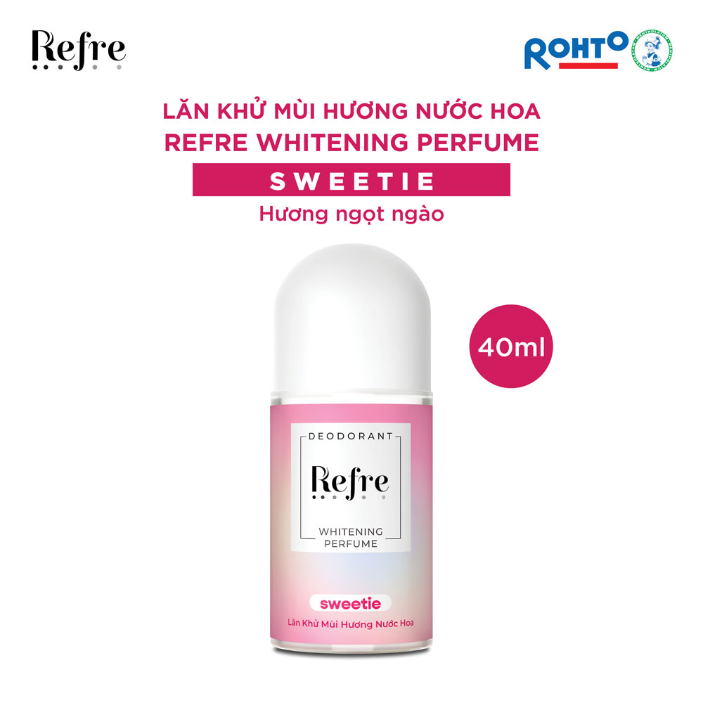 Lăn khử mùi dưỡng trắng hương nước hoa Refre Whitening Perfume Sweetie Hương Ngọt Ngào (40ml)