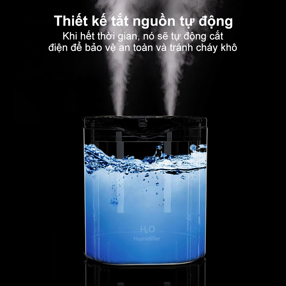 Máy Tạo Độ Ẩm Không Khí 2000ML Máy Khuếch Tán Tinh Dầu Hương Thơm Siêu Âm Máy Tạo Sương Mát