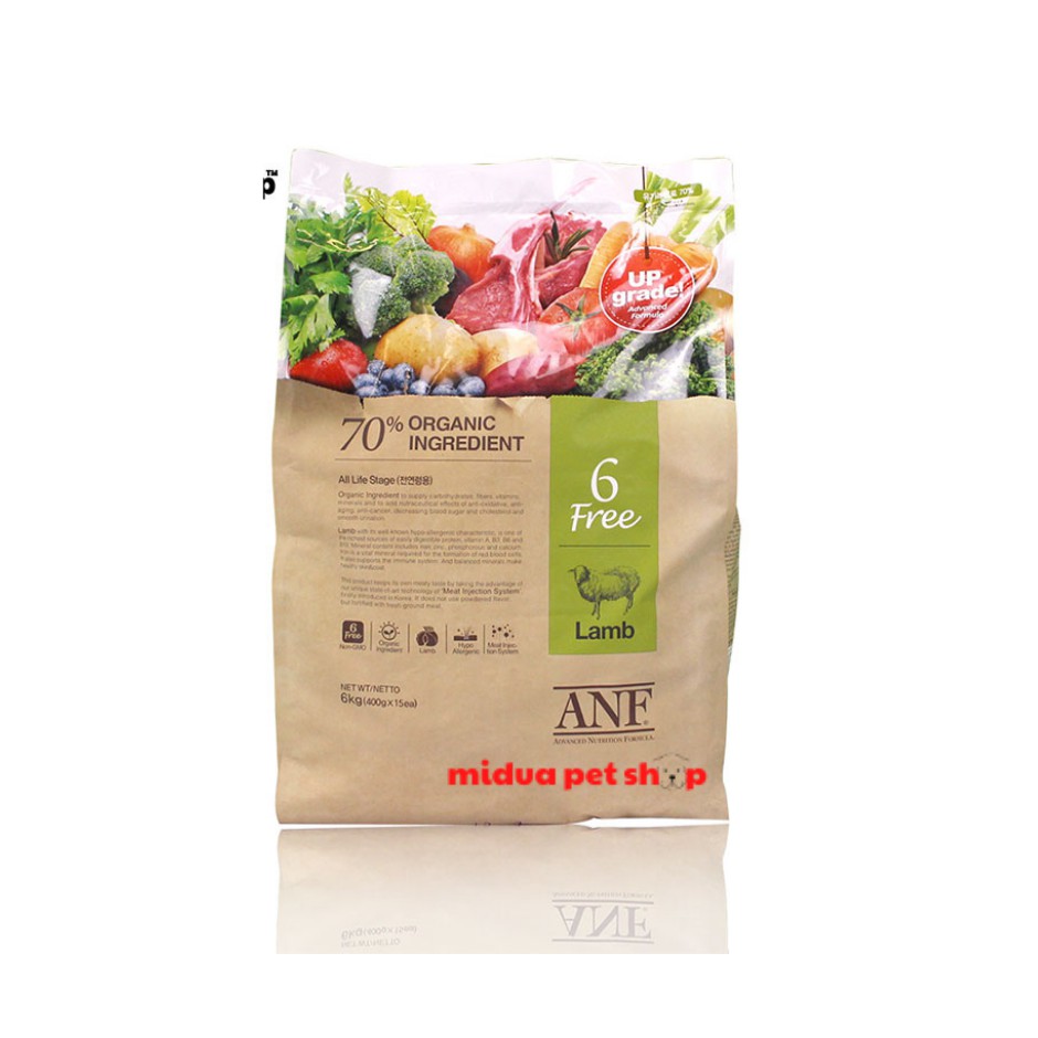 [Hoàn Tiền 10%] 6kg Thức ăn cho chó đủ vị ANF 6FREE