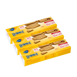 3 Gói bánh qui bơ ít đường Leibniz Đức 200g gói dùng bơ tự nhiên và dầu hướng dương, bánh giòn tan HSD,,25 08 2021 thumbnail