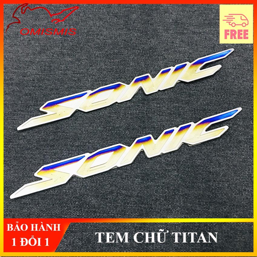[CHỮ TITAN] TEM LOGO, TEM CHỮ, DECAL, TEM TITAN CHỮ NỔI SONIC HÀNG CAO CẤP